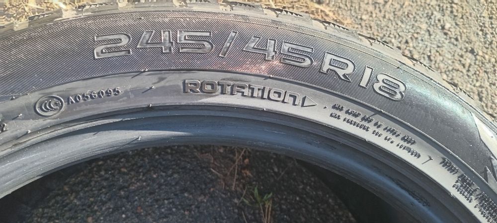 Всесезоні шини комплект Nokian hakkapeliitta R 3,  m +s, 245/45, R 18