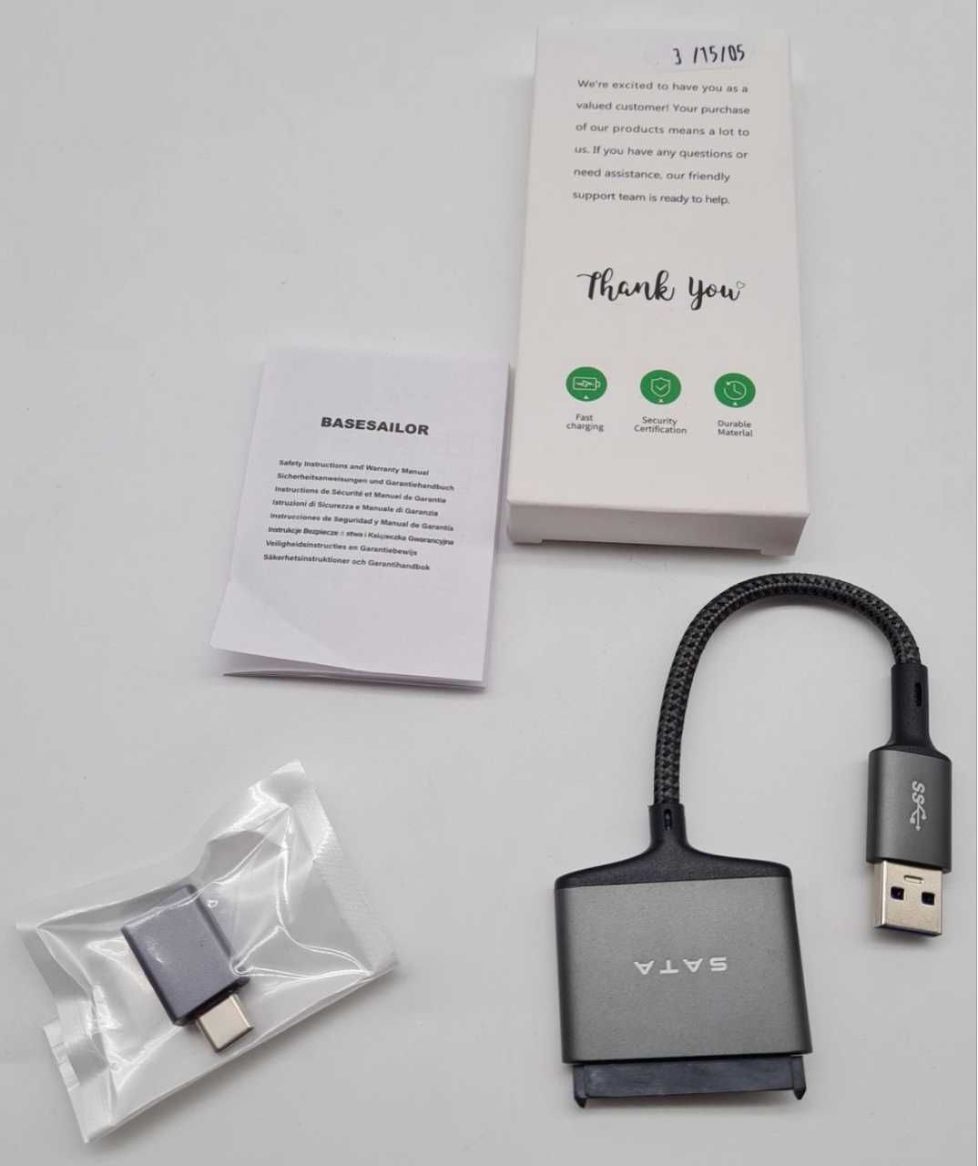 Adapter USB 3.0 OTG Sata III konwerter Przejściówka do dysku 2,5 usb