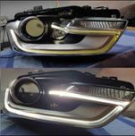 Światłowód lampy przedniej LED dzienne DRL Audi A4 B8 LIFT 12-15