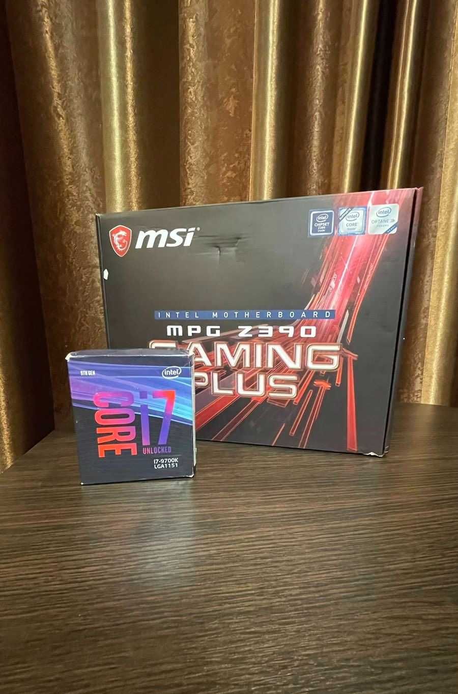 Комплект msi mpg - z390 gaming plus intel core i 7 9700k 16gb Ram