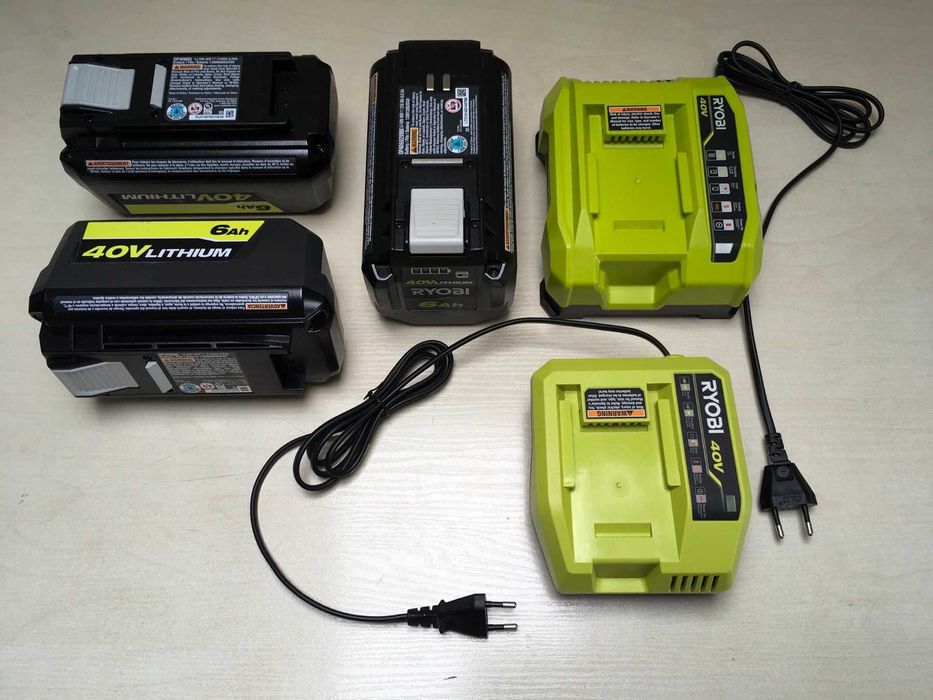 Оригинал RYOBI аккумулятор 6Ah 40V 36V зарядное устройство