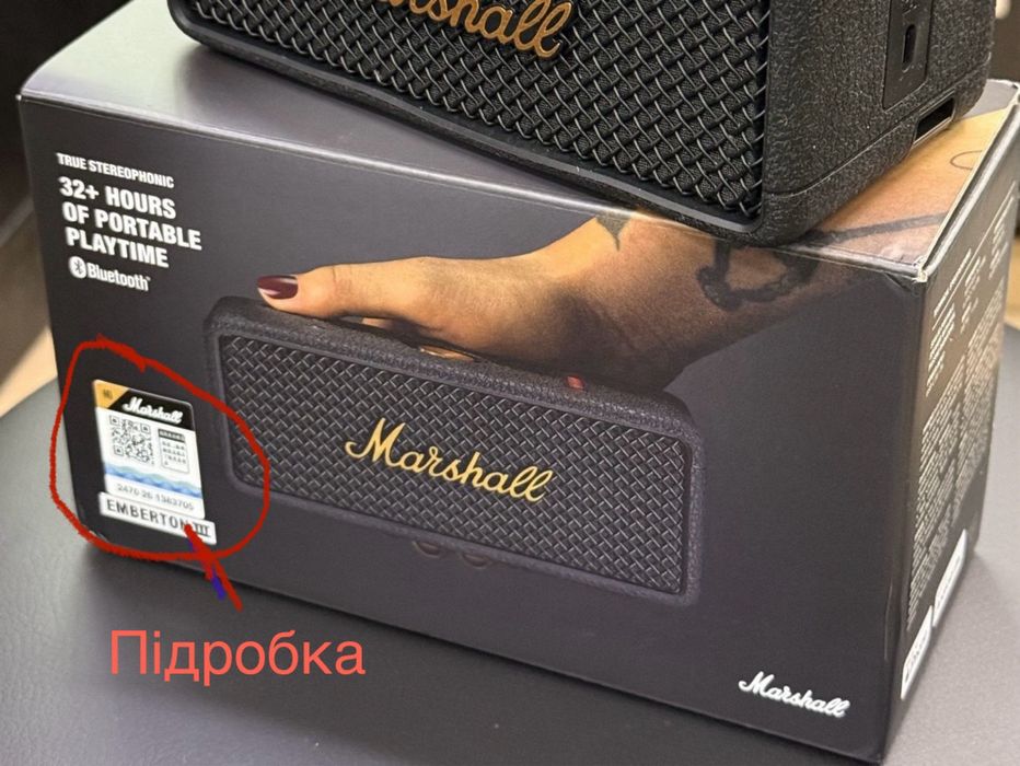 Marshall Emberton 3 black brass оригінал