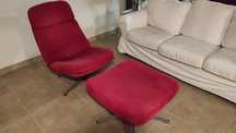 Chaise lounge bombazine vermelha
