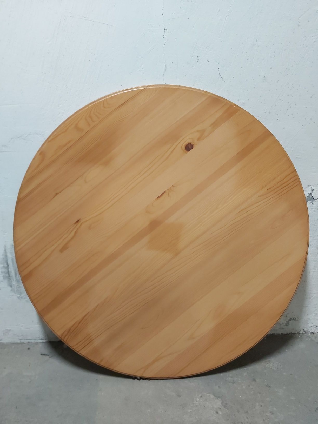 Stół okragly 85cm + 2 krzesła + 2 poduszki