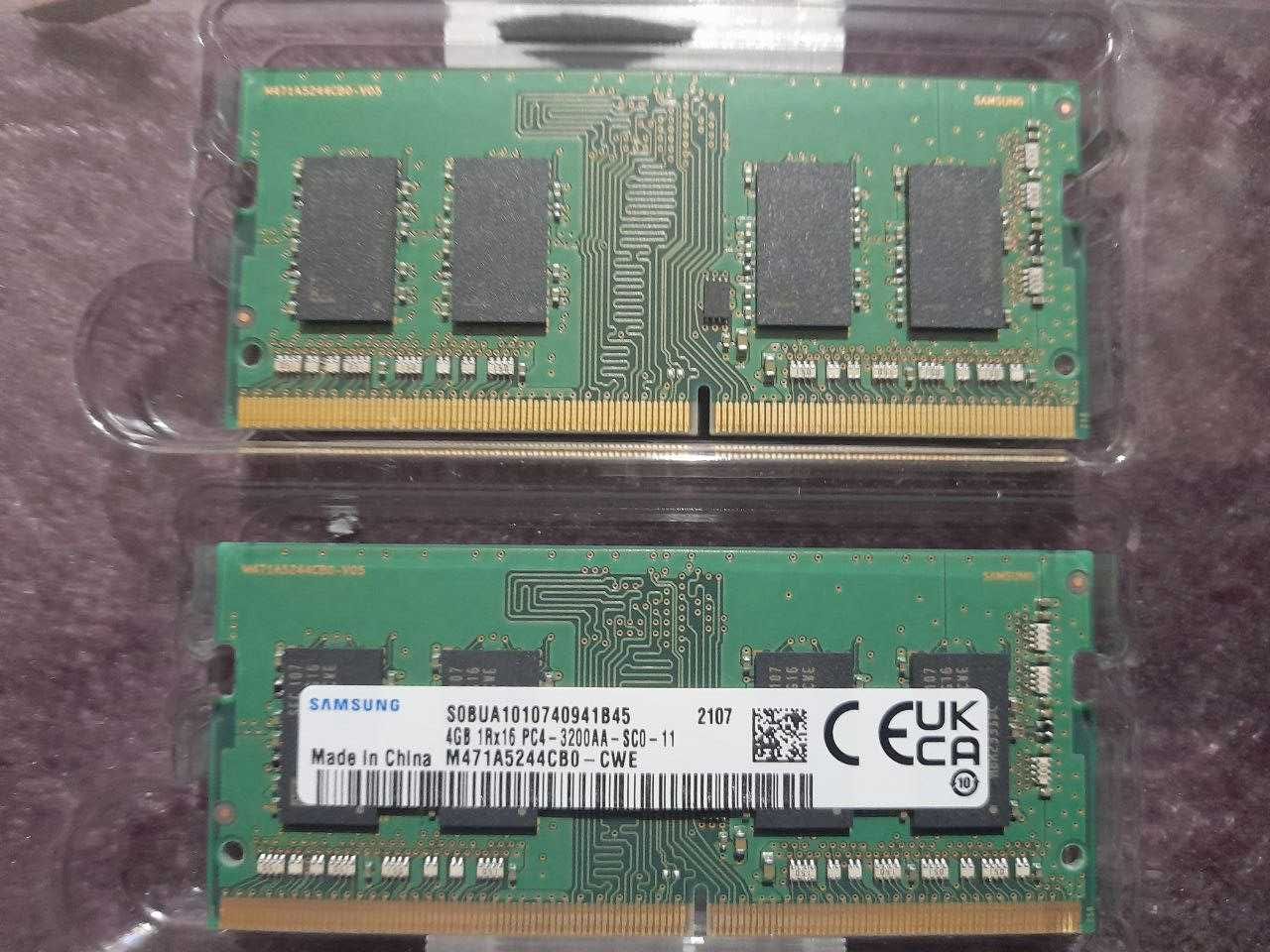 Оперативная память SAMSUNG | SO-DIMM | DDR4 | 3200 МГц | 2x4 GB (8GB)