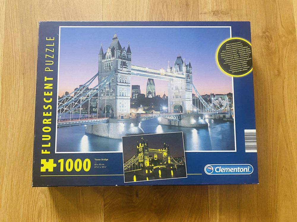 Puzzle Londyn Tower Bridge Fluoresencyjne 1000