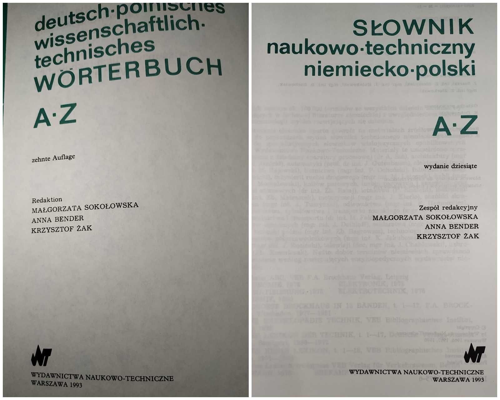 Słownik naukowo-techniczny - polsko-niemiecki
