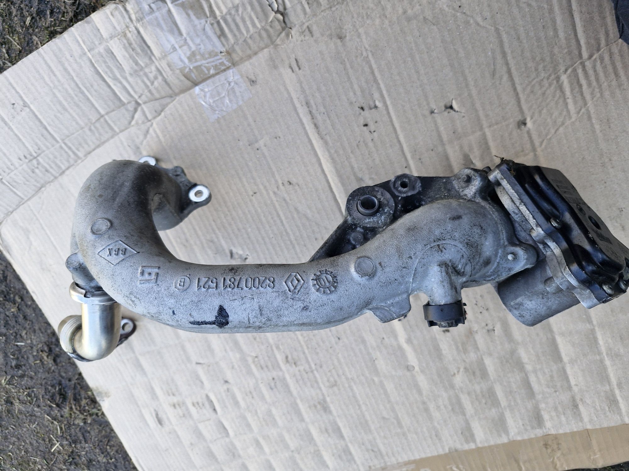 Przepustnica  rura powietrza renault 1.9 dci