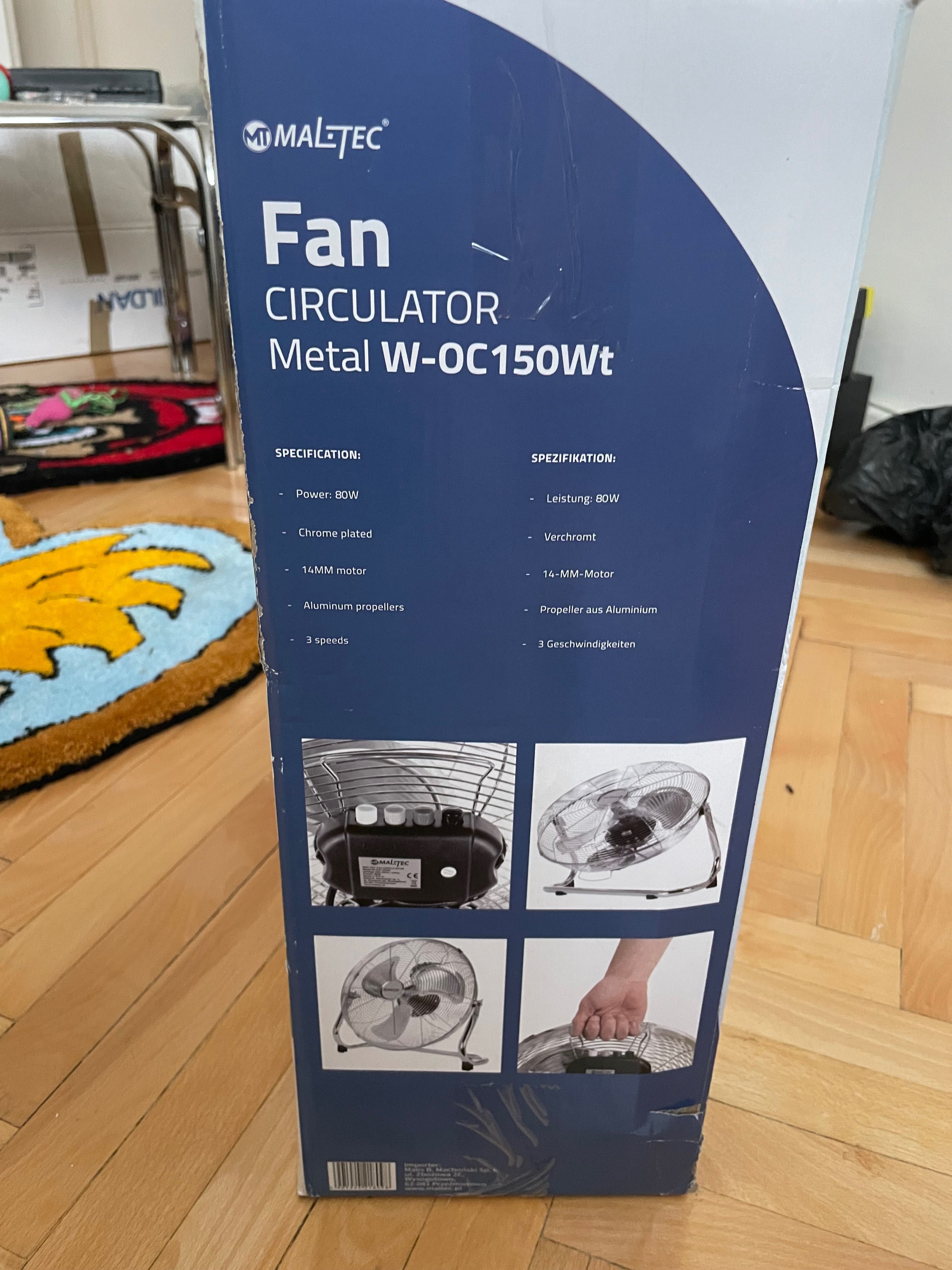 Maltec wiatrak/wentylator Fan Circulator Metal W-OC150Wt