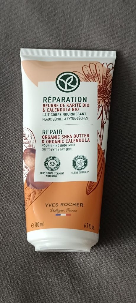 Mleczko do ciała reparation yves Rocher z masłem karite