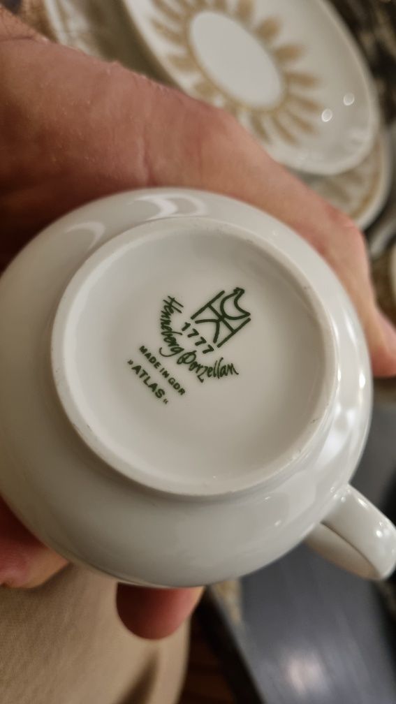 Komplet do kawy herbaty nowy porcelana gdr