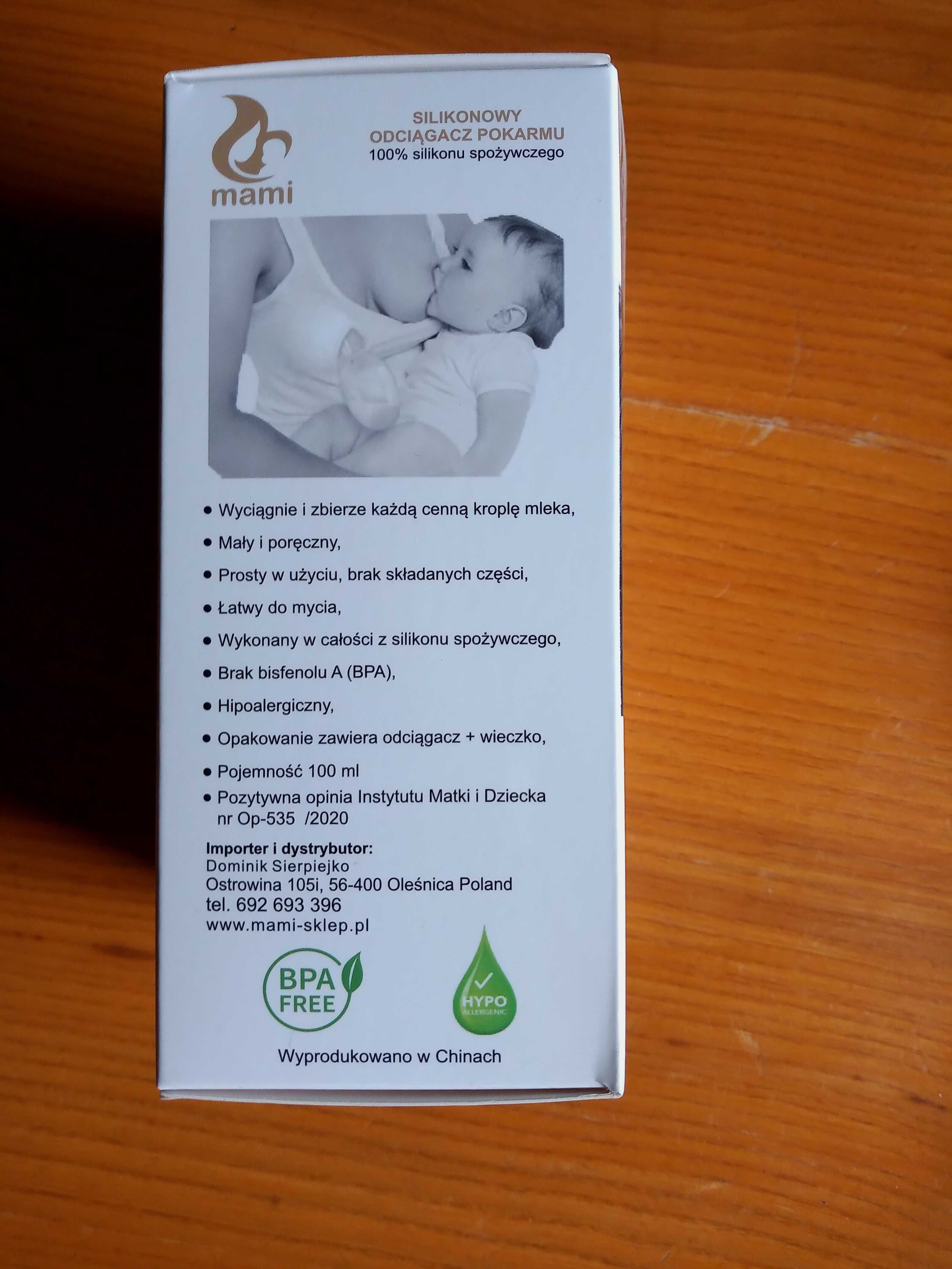 Nowy kolektor pokarmu z podstawką. Silikonowy odciągacz pokarmu, Mami