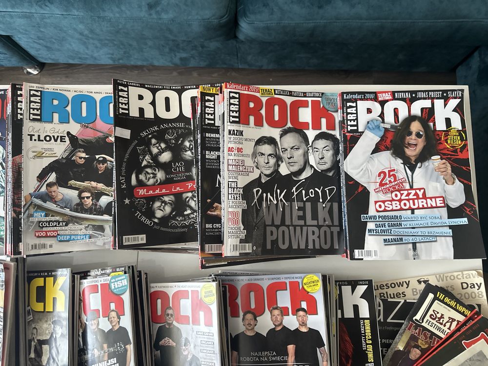 Sprzedam bokolekcję 125 egzemplarzy gazety "Teraz Rock"!