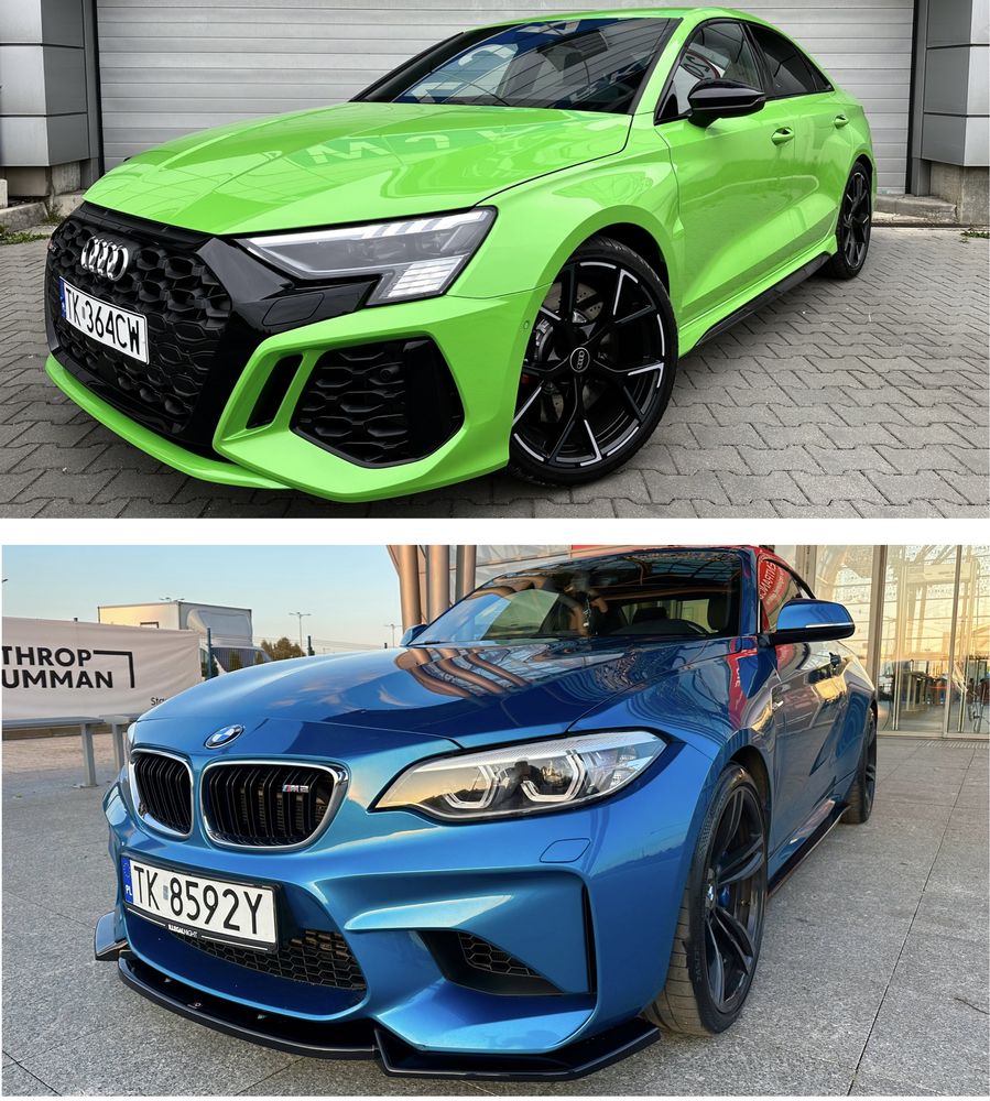 Wynajem Długoterminowy Audi RS3 S3 Mercedes A45s A45 Mustang