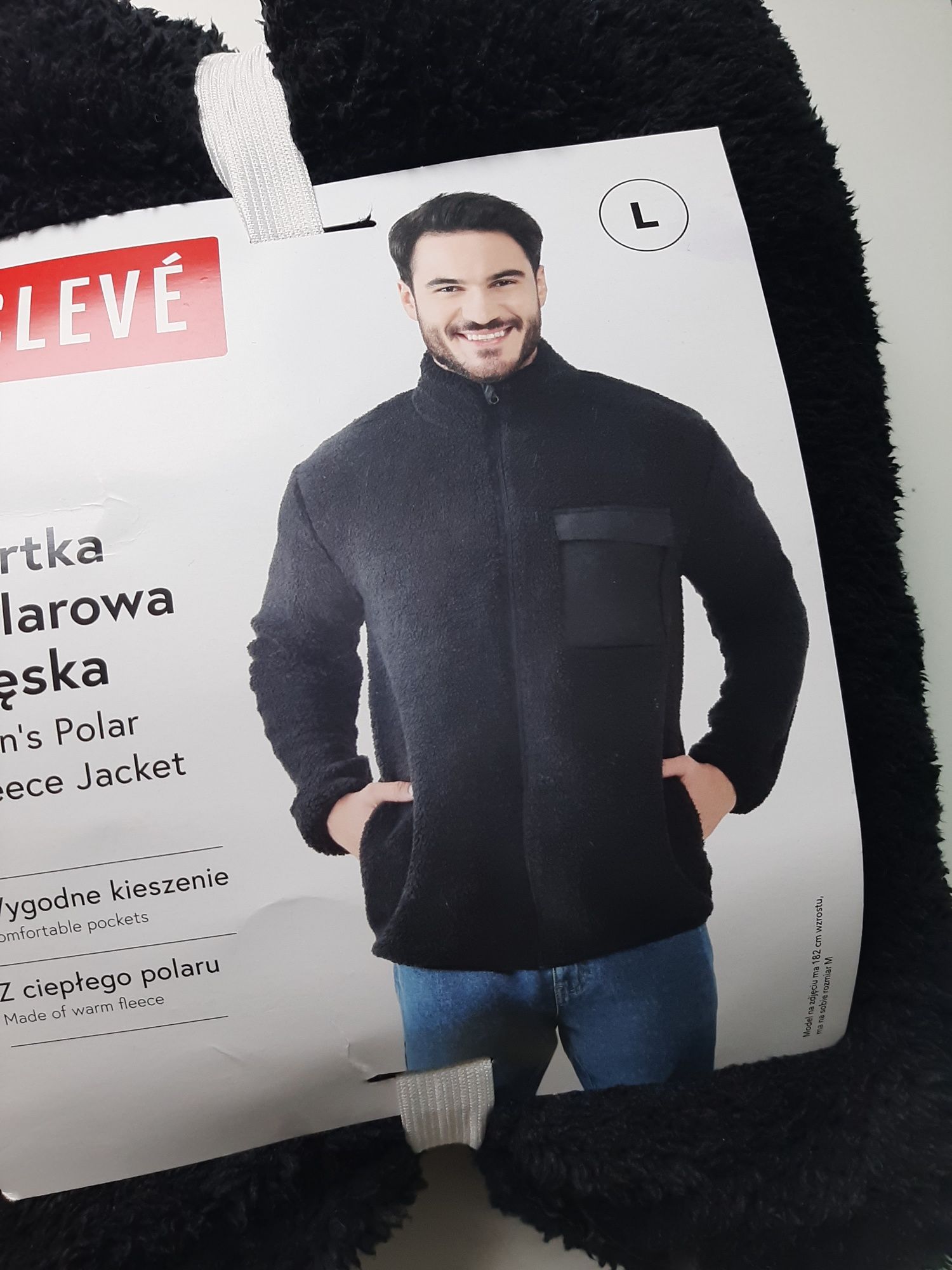 Kurtka bluza męska baranek ala sherpa L