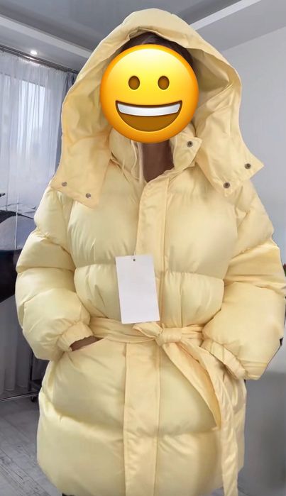 Неймовірна зимова куртка  в кольорі масло розмір М-L