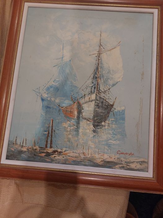 Quadro pintado a óleo