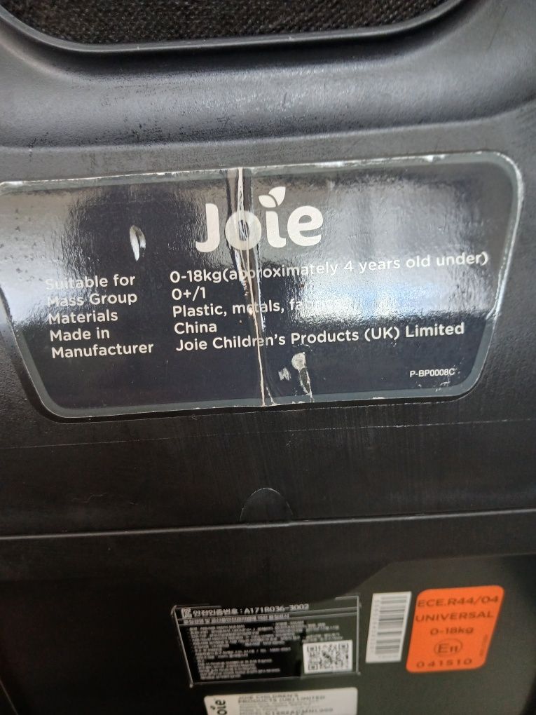 Cadeira de bebe marca joie