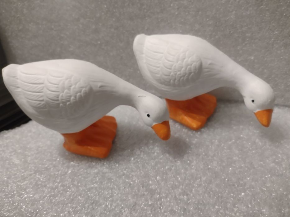 Wielkanocne gąski figurki wiosna lato do domu i ogrodu ceramiczne