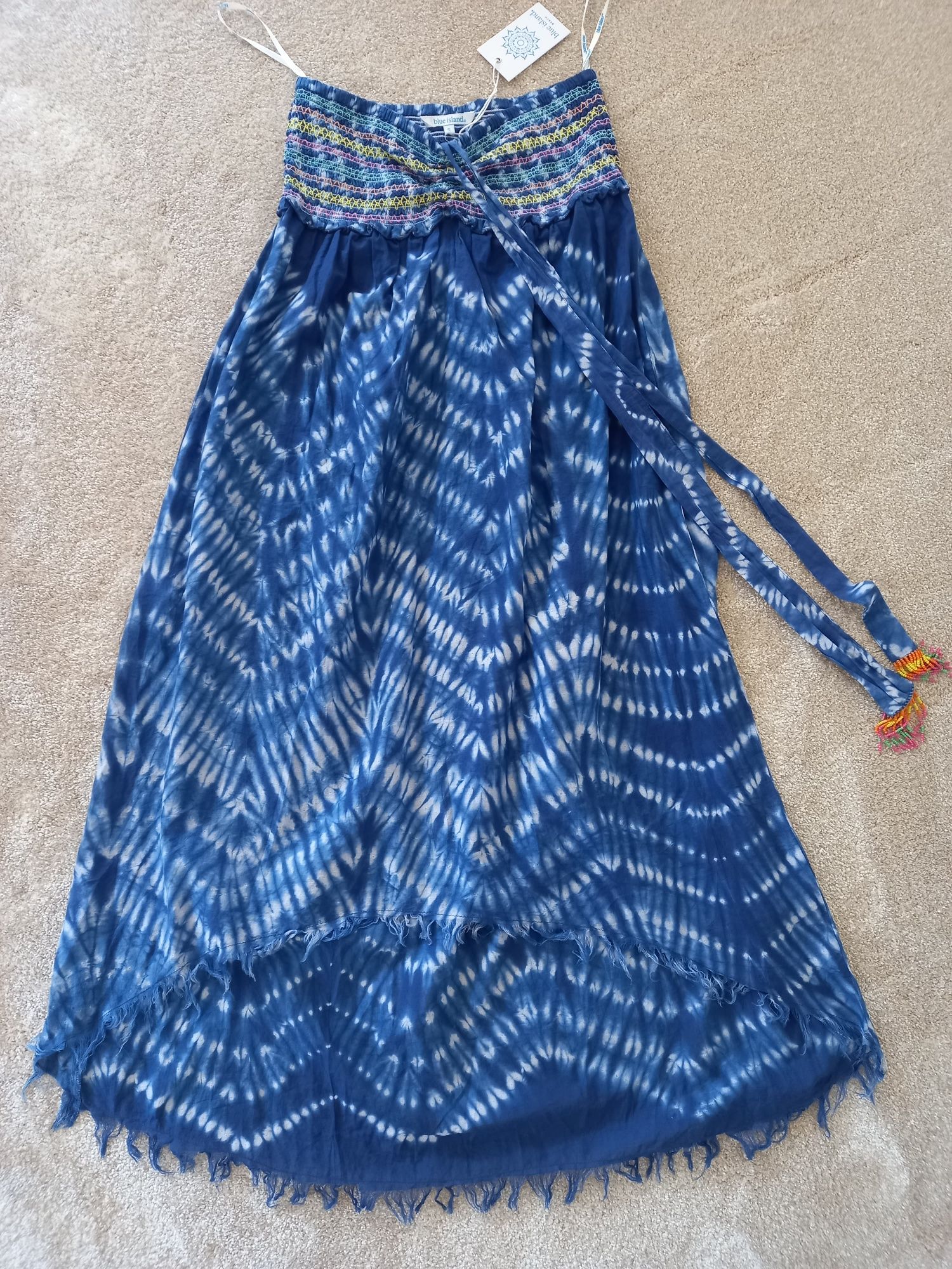 Blue island sukienka spódnica plażowa S-M