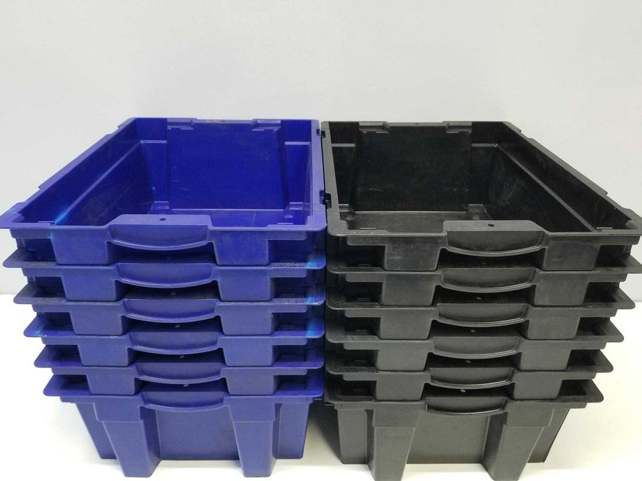 Pojemnik Magazynowy Transportowy Kuweta Skrzynka Kosz z Pokrywą