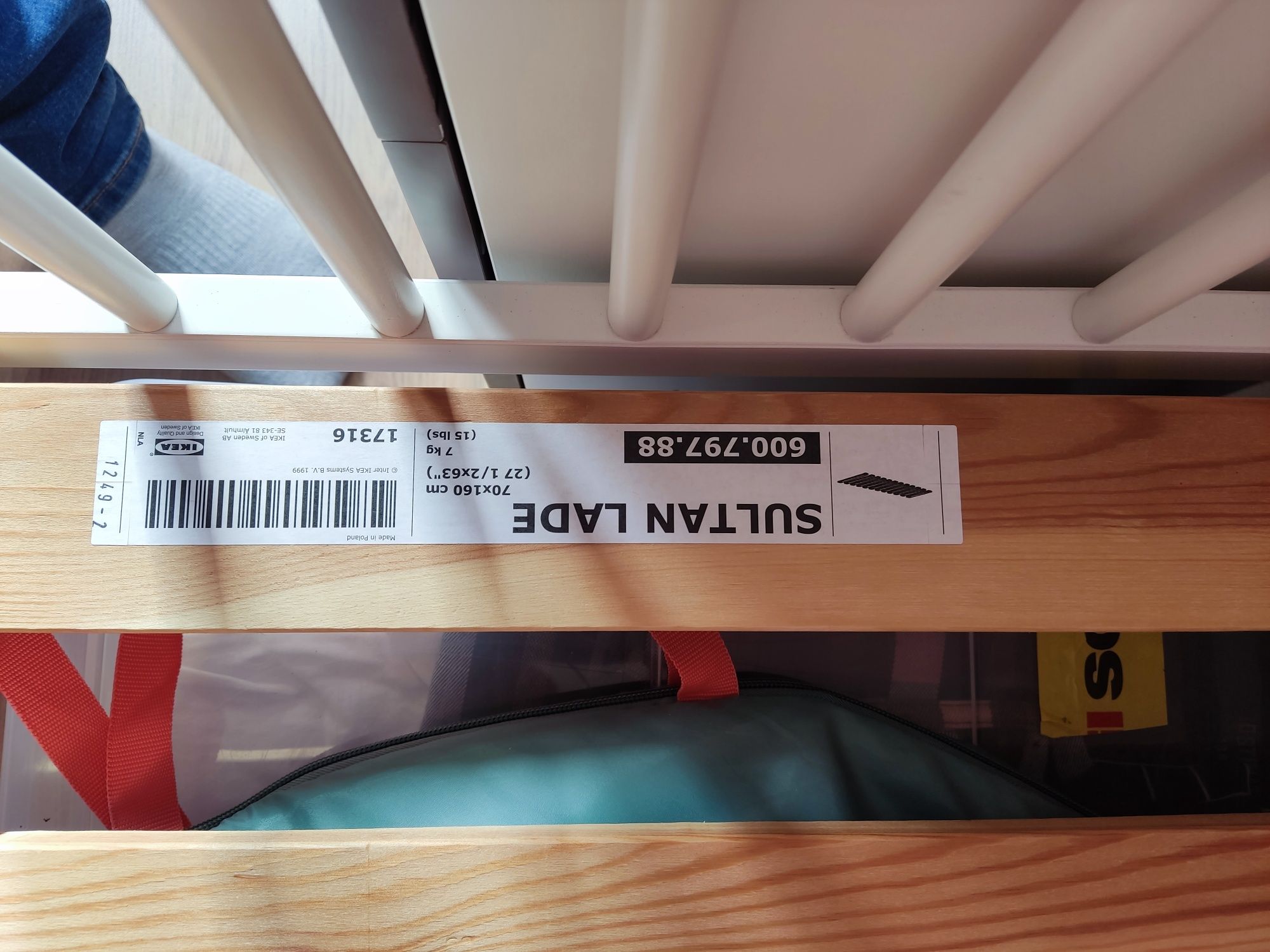 Łóżeczko Ikea 170x70