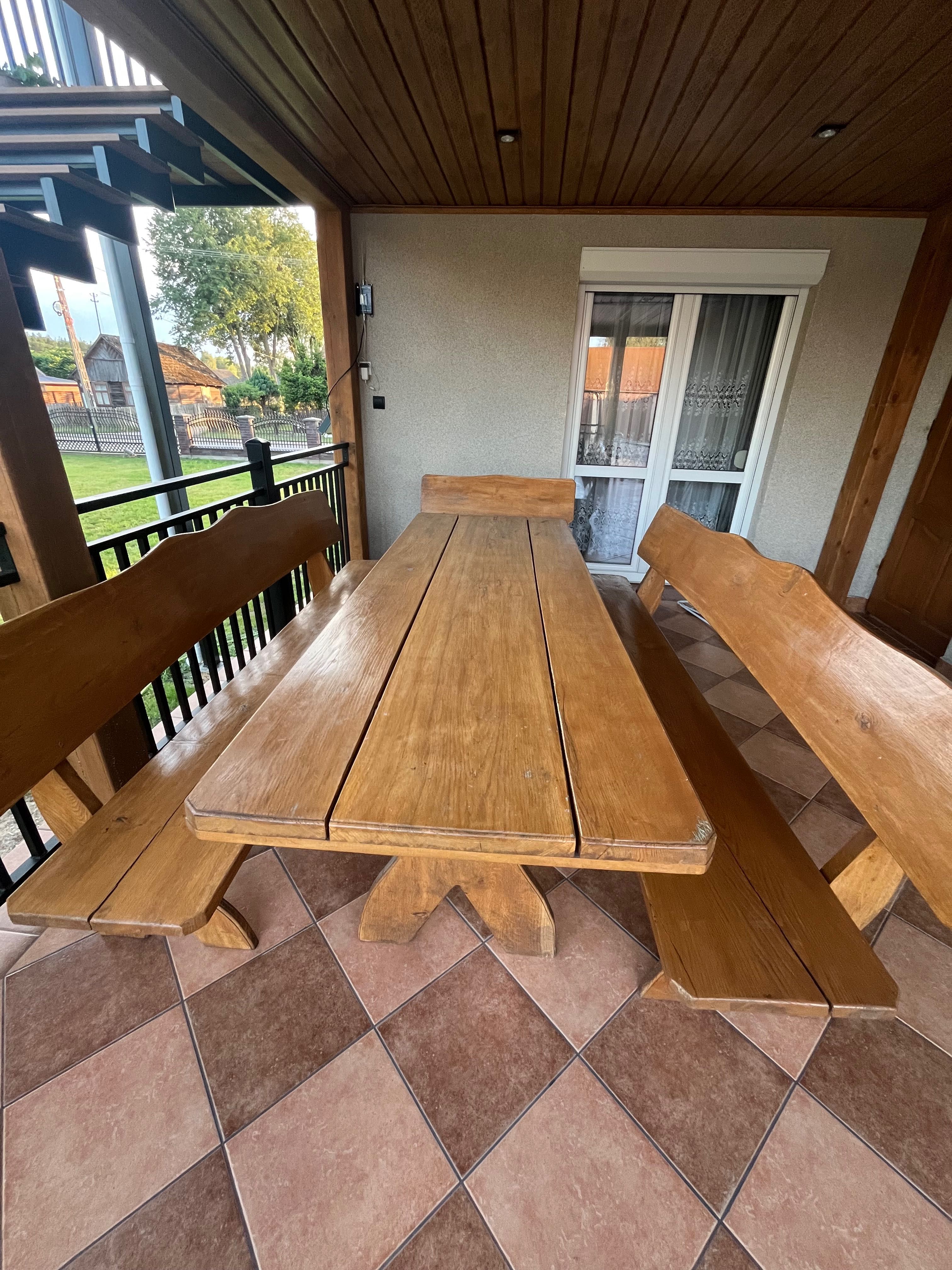 Meble tarasowe dębowe cena do negocjacji