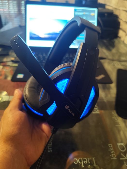 Pack Headsets Gaming (3 unidades) — com microfone e LEDs