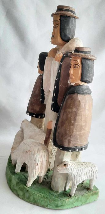 GÓRALE PASTERZE Rzeźba ludowa Cepelia Spółdzielnia Kanon Rzeźba Drewno