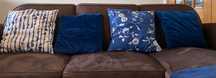 Pack 4 Almofadas Decorativas – Azul e Branco
