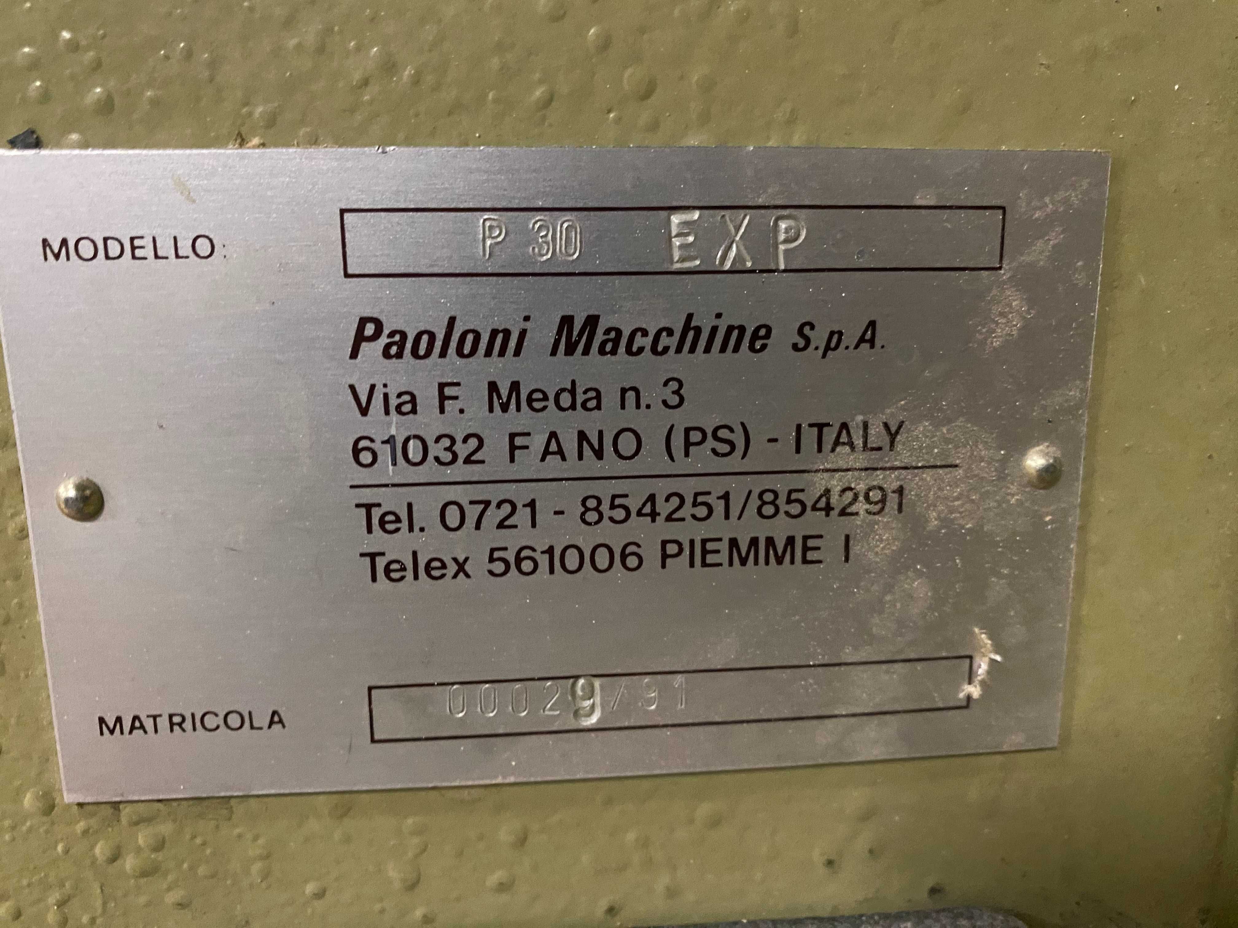 Piła formatowa Paoloni P30 z podcinakiem
