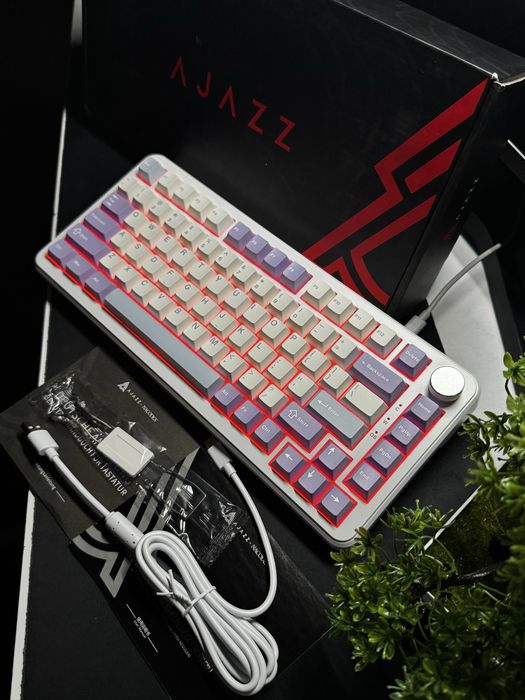 •Клавіатура Ajazz AK 820 Max Purple/ Magnetic Switch•