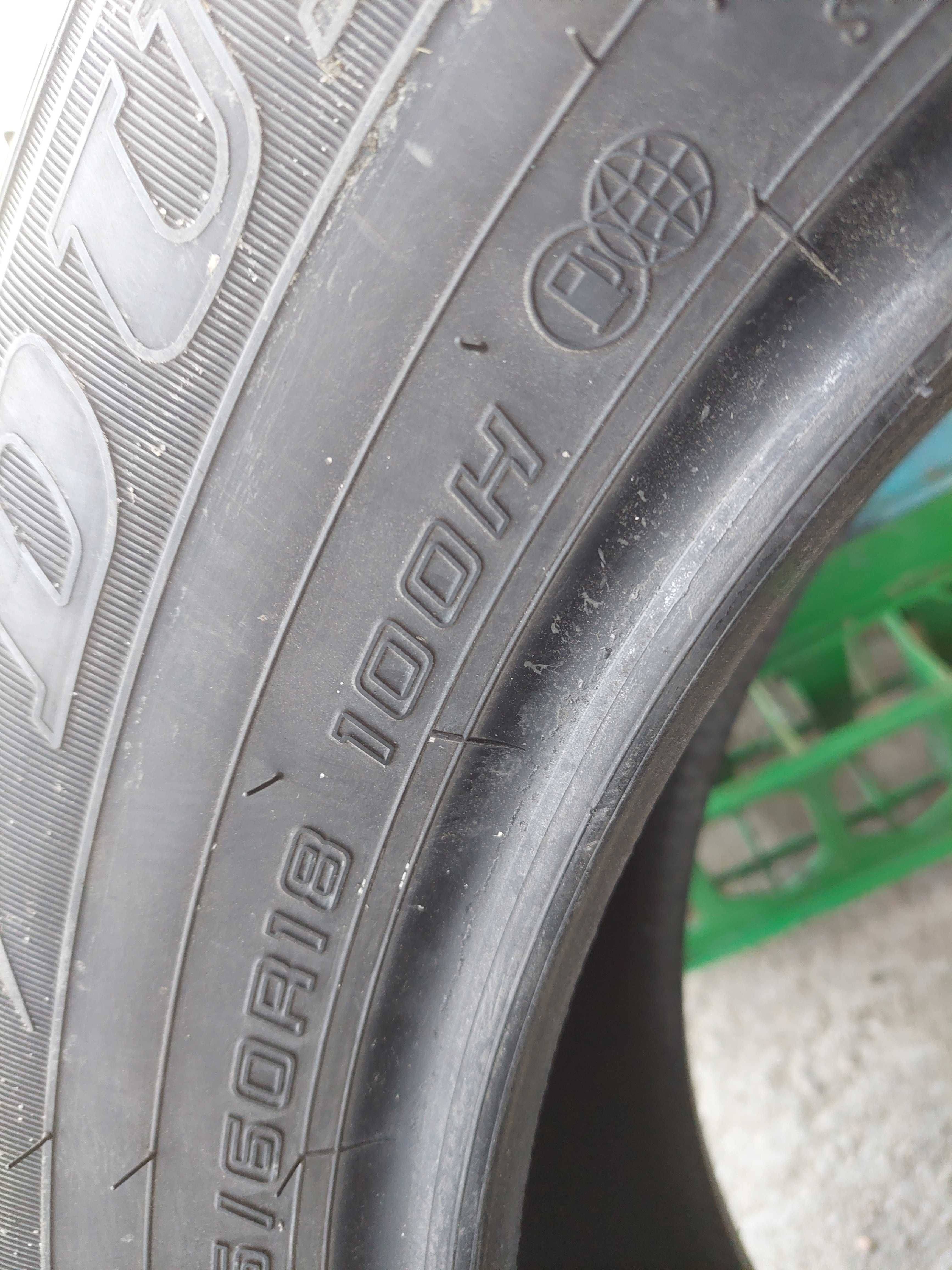 ŁADNE Opony LETNIE 225/60R18 DUNLOP 2018r 4x6,6mm F-VAT (R584)