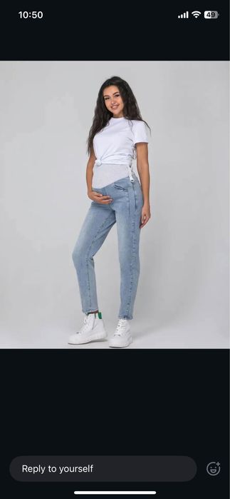 Штани джинси для вагітних dizhimama 32 розмір