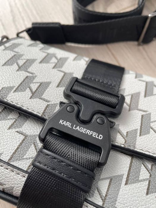 Сумка-Месенджер Karl Lagerfeld Monogram | White | Trend 2025 | Top |