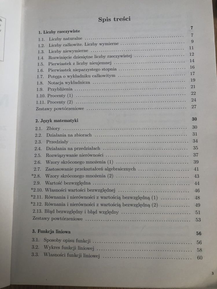 Podręcznik matematyka 1 - zbiór zadań dla szkół ponadgimnazjalnych