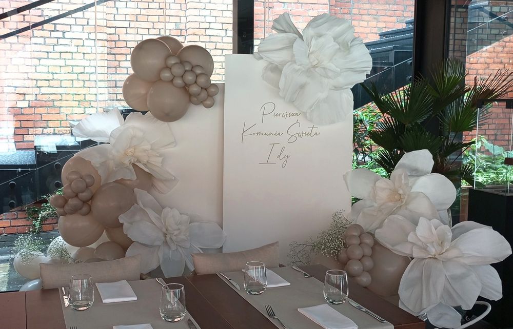 Ścianka balonowa na ślub, urodziny, chrzciny, roczek i na każdą okazję