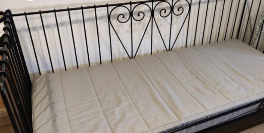 Cama Ferro Preto 90×200
