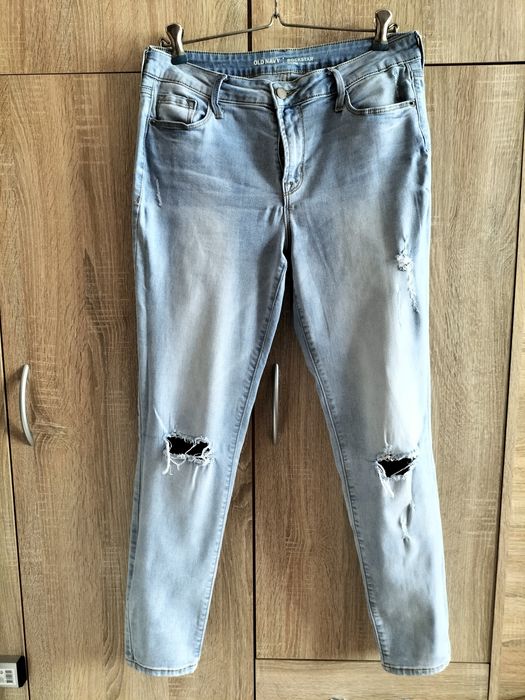Spodnie dżinsowe z dziurami L