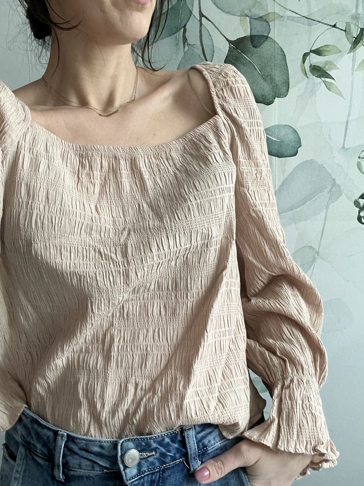 Bluzka szerokie rekawy modal nowa lindex m l
