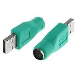 Конвертер гнездового адаптера PS2 в USB  / USB в PS2