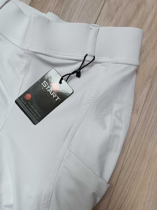 Nowe białe damskie bryczesy start