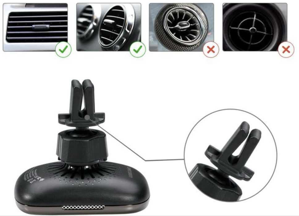 Pitaka aвтотримач з бездротовою зарядкою MagEZ Mount Qi Car Vent