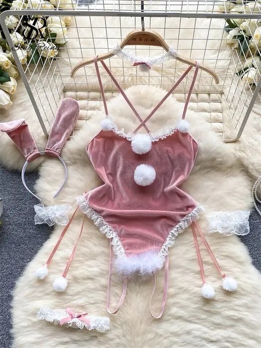 Новорічний жіночій комплект. Орігінальний святковий боді з аксесуарами