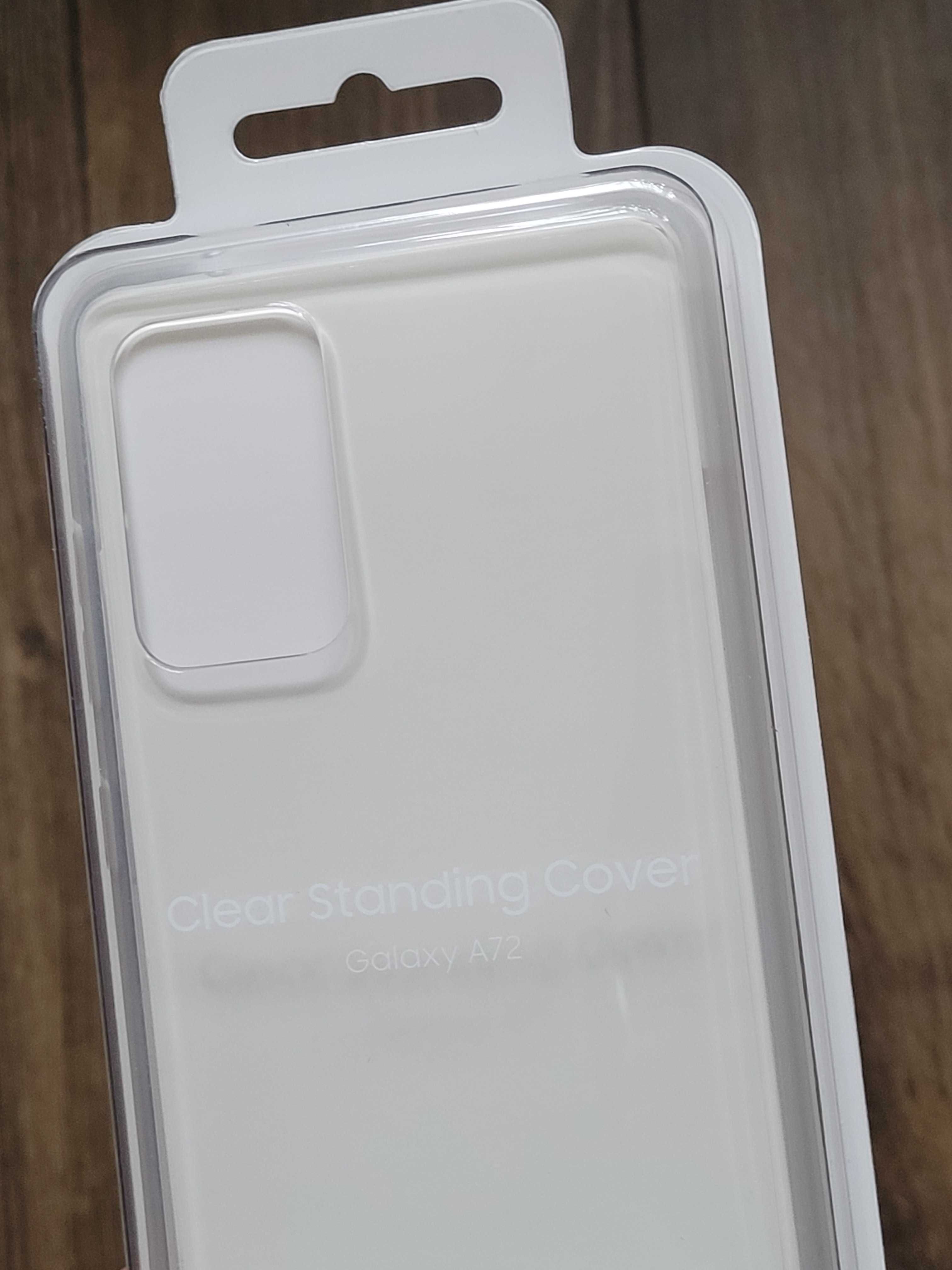 Etui Samsung Clear Standing Cover do Galaxy A72 nowe oryginalne