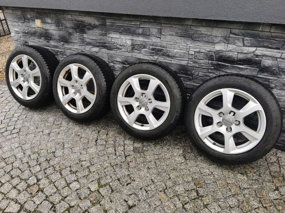 AUDI 5X112 Koła na oponach zimowych 205/55R16 alu AUDI KOMPLET