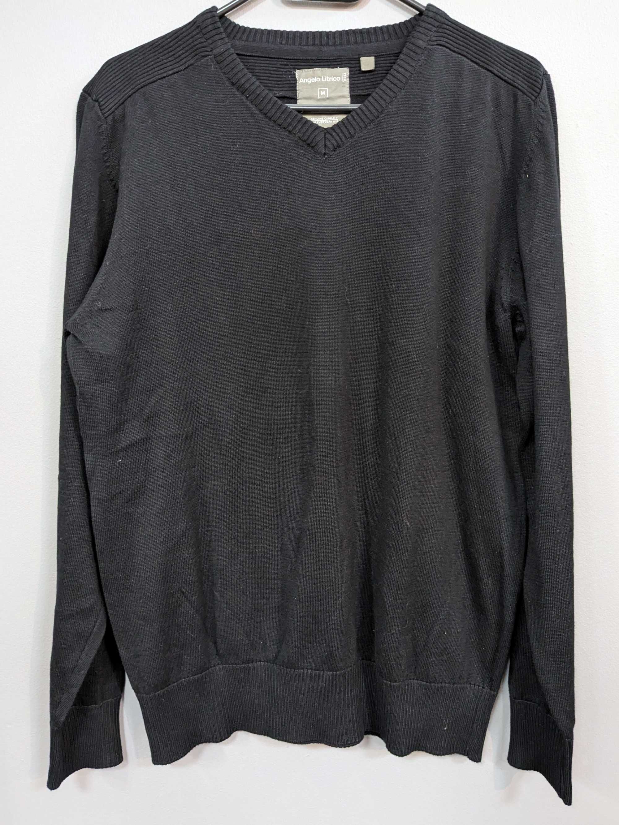 Sweter Angelo Litrico czarny bawełna rozm. M