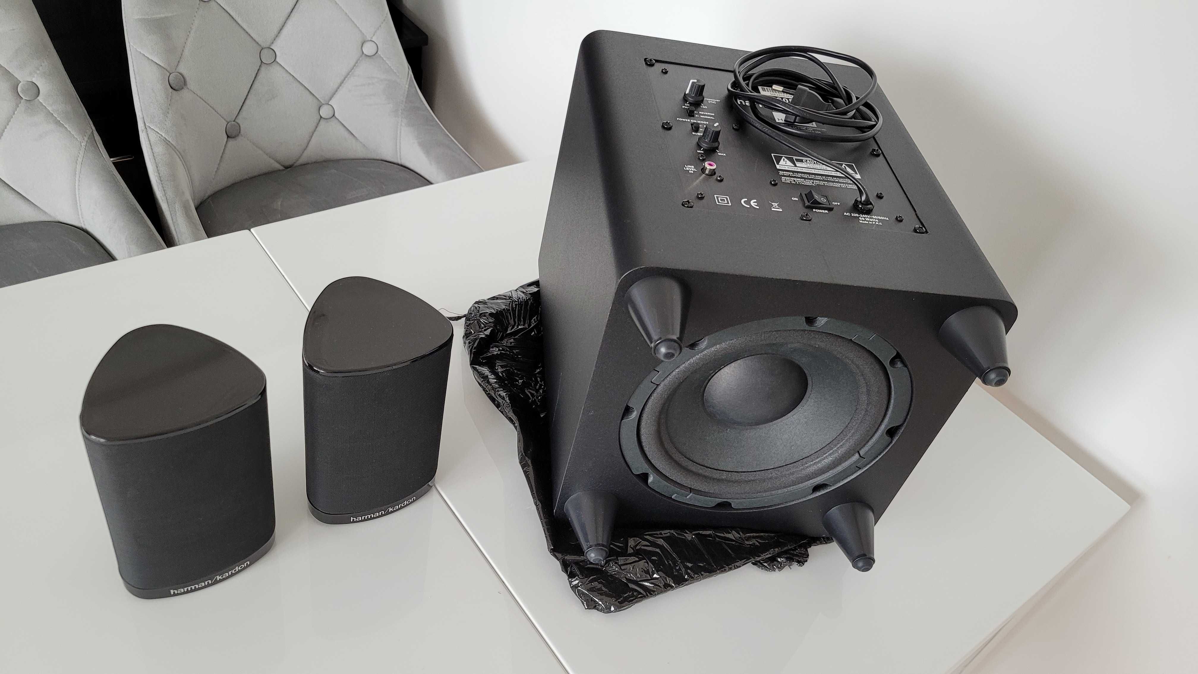Harman/Kardon Subwoofer HKTS 160SUB/230 + 2 kolumny satelitarne HKTS 5