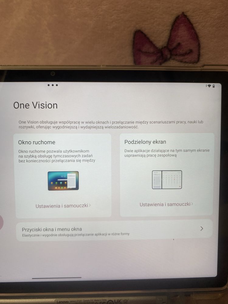 Tablet Levono TAB M 10 PLUS na gwarancji do października 2025 r