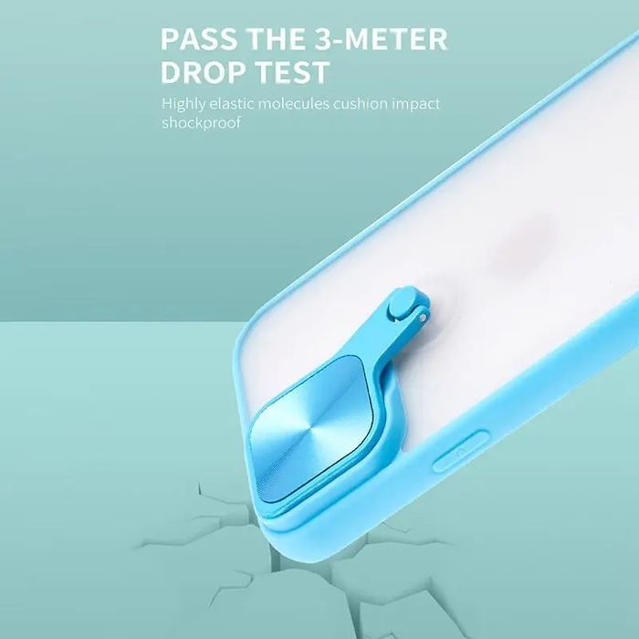 Etui Z Klapką Cyclops Case Do Samsung A12 Niebieski